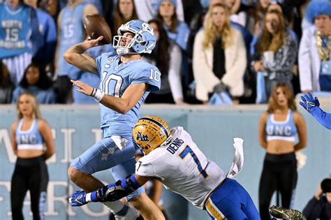 UNC Football Media Reactions To Drake Mayes Performance Vs Pitt