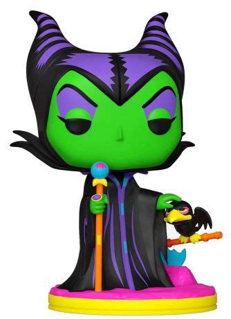 Figurine Pop Disney Villains 1082 pas cher Maléfique Black Light