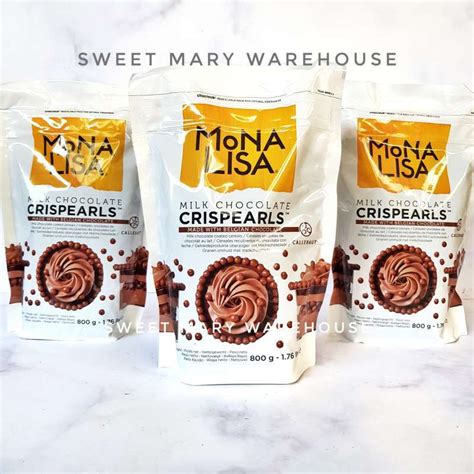 Jual Mona Lisa Milk Chocolate Crispearls Callebaut Gr Hiasan Kue