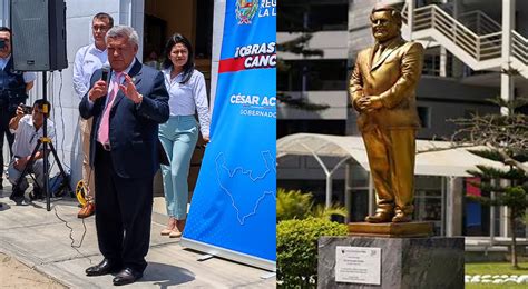 César Acuña sobre su estatua dorada Las personas deben ser