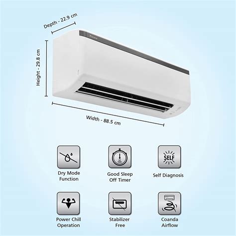 Daikin 1 Star Fixed Speed Non Inverter Split AC Standard Series 1 8