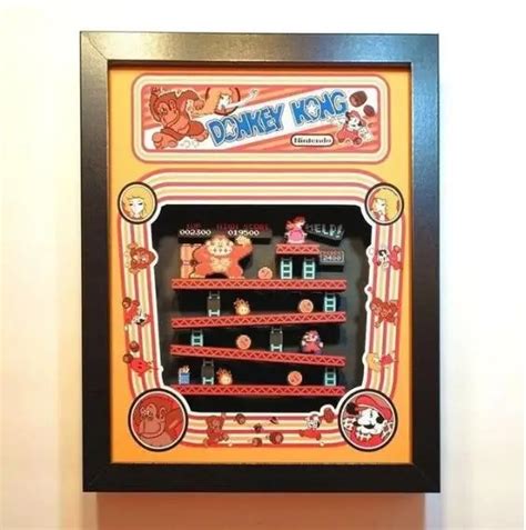 Quadro Decorativo D Donkey Kong Game Nintendo Mega Sald O