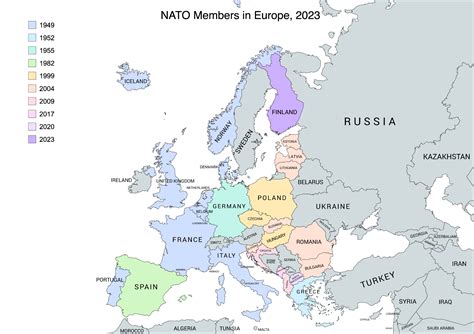 North Atlantic Treaty Organization (NATO)/NATO Map | Mappr