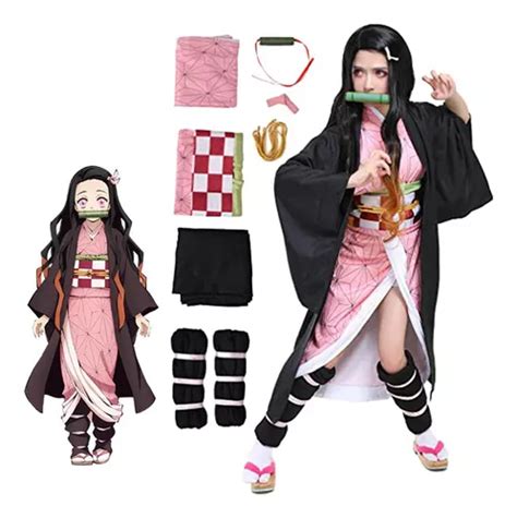 Disfraz De Anime Demon Slayer Kamado Nezuko Cosplay Para Ni Cuotas