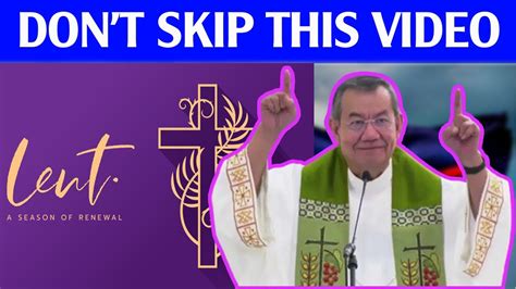 A Priest In Lent Inspiring Homily February With Fr Jerry Orbos