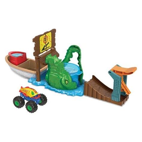 Mattel Hot Wheels Monster Truck Color Shifters Zuřivý krokodýl GLAMI cz
