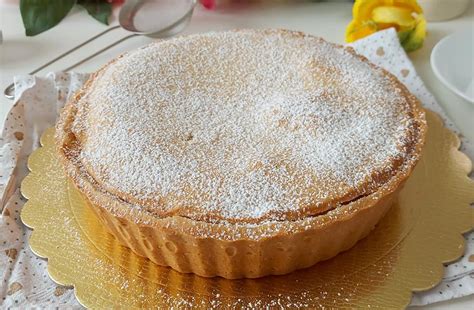 Torta Frolla Pasticcio Della Nonna Dolce Ripieno Crema Pasticcera