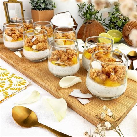 Recette Verrine Mangue Et Noix De Coco Sur Chefclub Daily Chefclub Tv