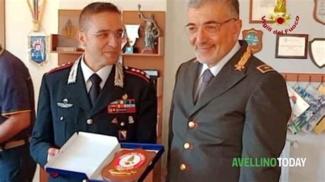 Avellino Il Comandante Dei Carabinieri Domenico Albanese In Visita Al