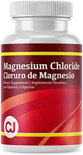 Amazon Magnesium Chloride Cloruro De Magnesio 100 Capsules