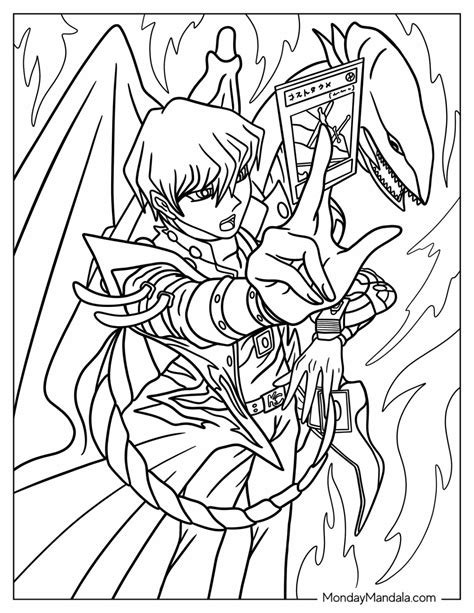 Yu Gi Oh Coloring Pages Gilraenkade