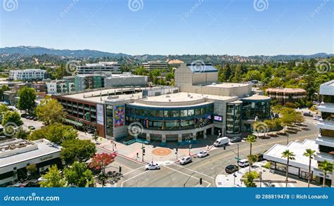 Aerial Photos Over Downtown Walnut Creek California Editorial Stock