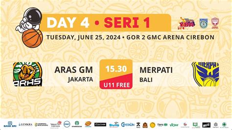 GOR 2 YBA TOURNAMENT SUMMER 2024 ARAS GM JAKARTA VS MERPATI BALI YouTube