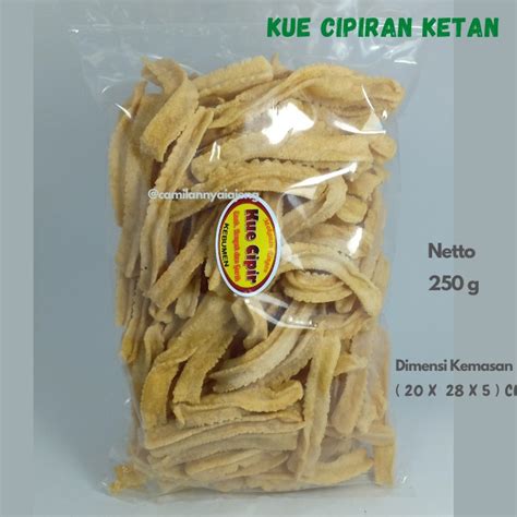 Jual Kue Cipiran Cipir Ketan Gurih Enak Renyah Camilan Kiloan 250 G