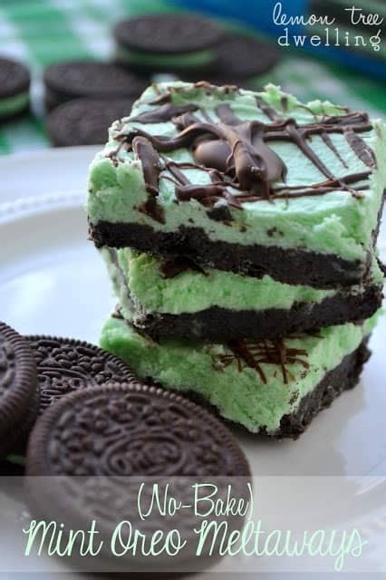 No Bake Mint Oreo Meltaways Lemon Tree Dwelling