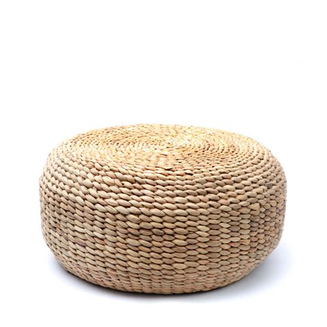 Pouf rond en fibre naturelle ø60cm Bazar Bizar HYACINTH Drawer