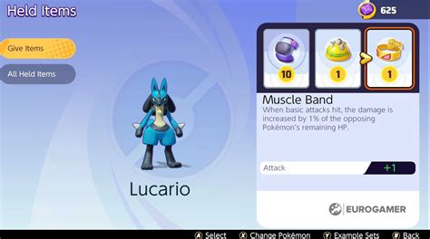 Pokémon Unite Lucario build Best items and moves for Lucario