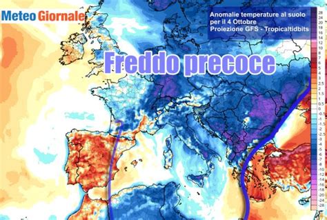 Meteo Il Crollo Delle Temperature Italia Tutta Con Clima Pi Freddo