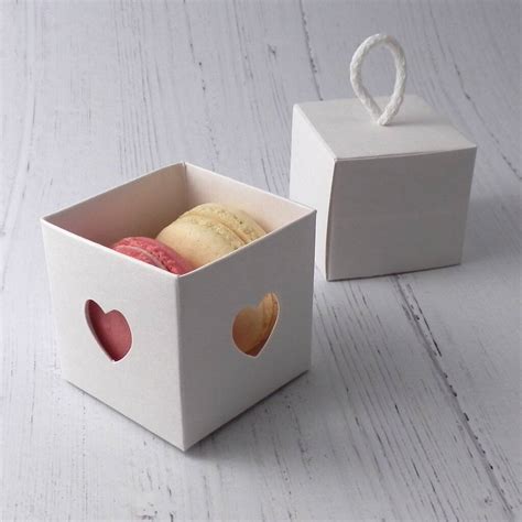 White Heart Design Favour Boxes Pack Of Ten By Bunting Barrow