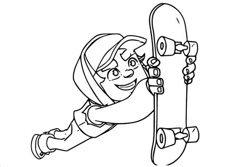 Rex From Subway Surfers Coloring Page Free Printable Coloring Pages