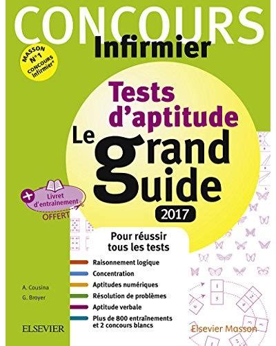 Concours Infirmier Tests D Aptitude Le Grand Guide IFSI 2017 Avec