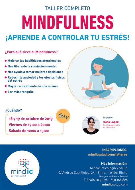 Edici N Taller Intensivo Mindfulness Para Reducir El Estr S