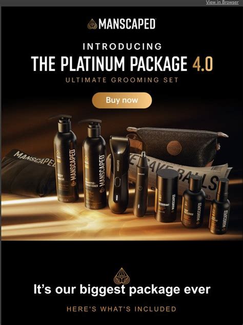 Manscaped The Platinum Package 4 0 Is Here Milled