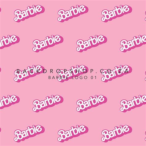 Barbie Logo 01 Backdrop Backdrop Shop