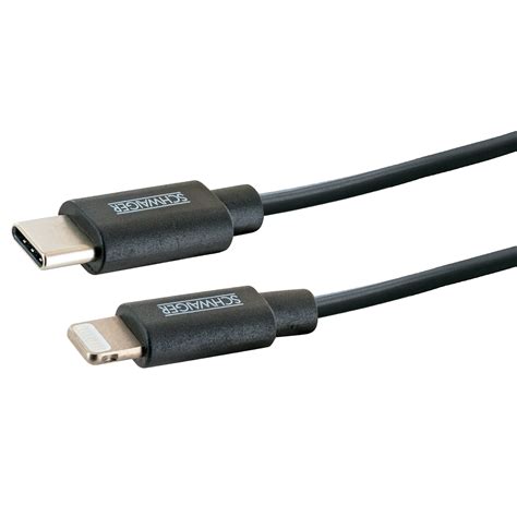 Sync Und Ladekabel Apple® Lightning Auf Usb C Schwarz 05 M