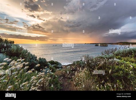 Bad weather front on the Bay of Islands, Australia Stock Photo - Alamy