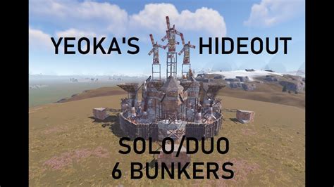 The Hideout Solo Duo Meta Base Bunkers Rust Base Youtube