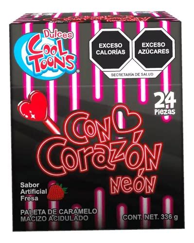 Paleta Laser Con Corazon Palito Luminoso Neon Brilla Pzs Mercadolibre