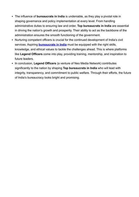 Bureaucrats in India—Role, Power, and Impact | Legend Officers.pdf