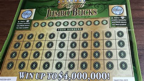 HUGE TICKET 25 ROYAL JUMBO BUCKS GEORGIA LOTTERY SCRATCH OFF