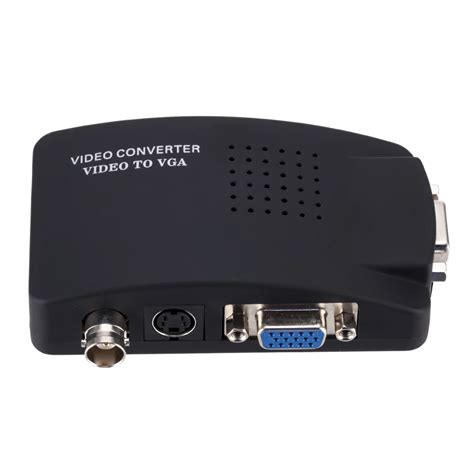 Portable Bnc To Vga Video Converter Composite S Video Input To Pc Vga