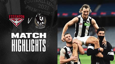 Essendon V Collingwood Highlights Round Afl Youtube