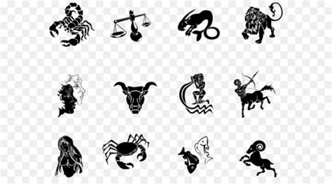 Zodiac Symbol Svg Bundle Astrology Silhouette Pack Png Clip Art