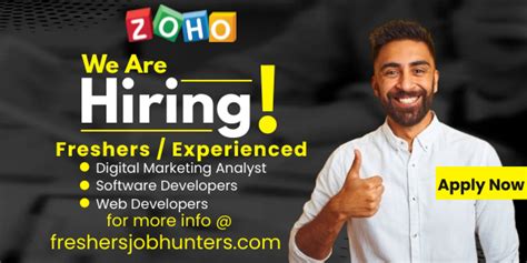 Zoho Hiring Freshers Job Offer Apply Now