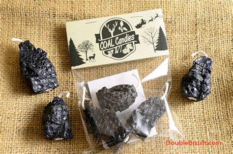 Lump Of Coal Black Beeswax Candles Rock Coal Candles Stocking Etsy