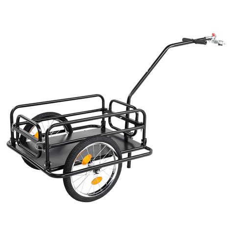 Ktaxon Foldable Bike Cargo Trailer with 16" Wheels, Bicycle Wagon ...