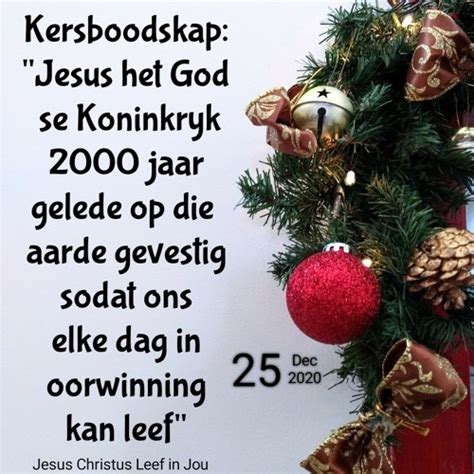 Stream Kersfees Boodskap Jesus Het God Se Koninkryk Hier Op Aarde Kom