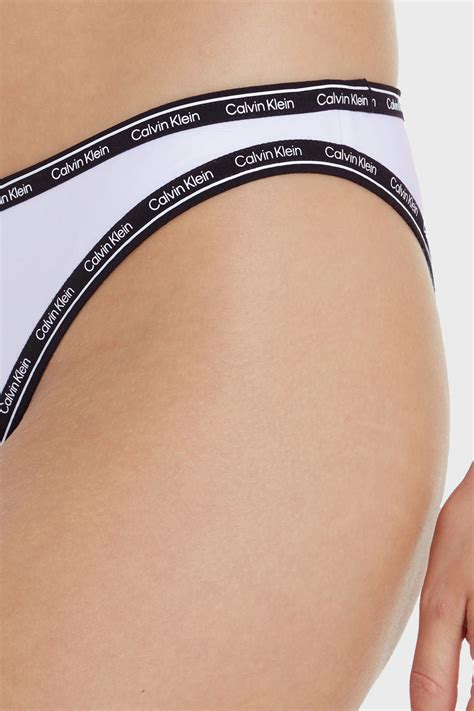 Calvin Klein Logo Baskılı KW0KW01993YCD Bayan Bikini Altı KW0KW01993