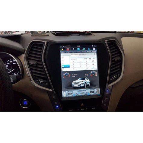 Gps Radio Head Unit Tesla Style Android Hyundai Santa Fe Ix