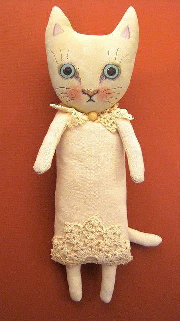 Ooak Cat Art Doll Art Dolls Handmade Cat Doll Fabric Dolls