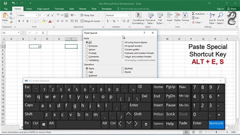 Excel 2010 keyboard shortcut for paste values - gadgetslsa