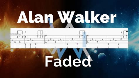 Alan Walker Faded Guitar Tutorial Tab Youtube