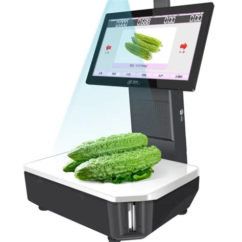 Auto Recognize Touch Screen Ai Smart Pos Weighing Scale With Label