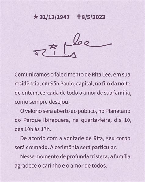 Morre Rita Lee Lenda Do Rock Brasileiro Aos 75 Anos