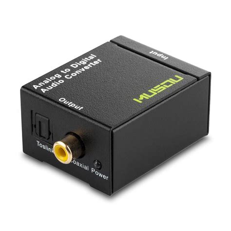 Musou Rca Analog To Digital Optical Toslink Coaxial Audio Converter