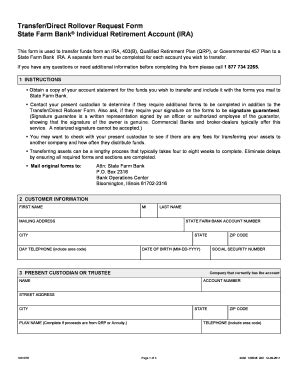 Fillable Online Transfer Direct Rollover Request Form Fax Email Print